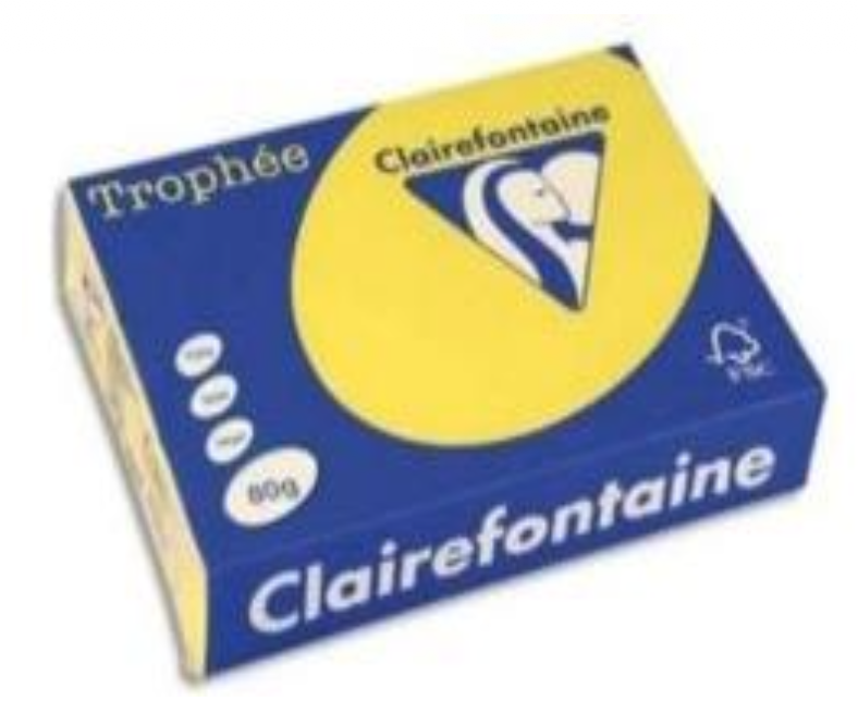 Ramette Papier A84 80grs Jaune Fluo